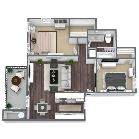 Delta 3D Floor Plan