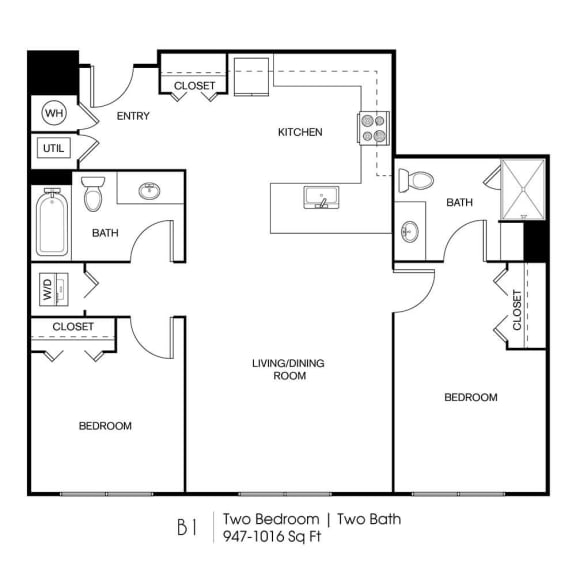 Seven Skies floor plan B1
