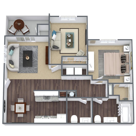 Portia 3D floor plan image