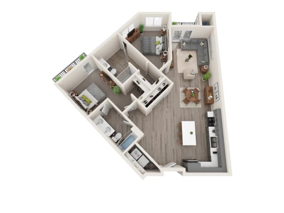 B2 3D floor plan image