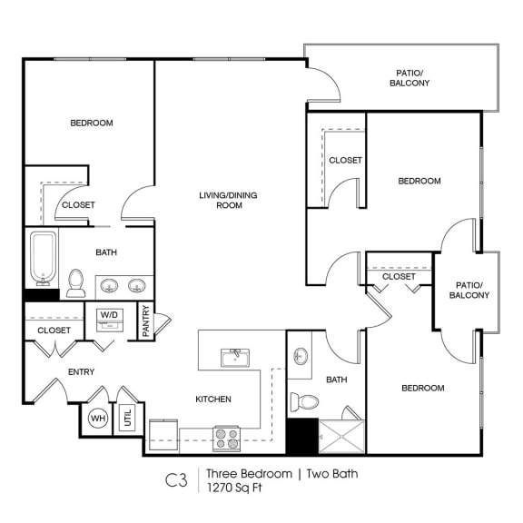 Seven Skies floor plan C3
