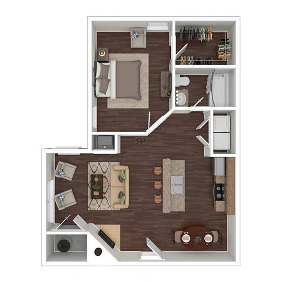 1Bed 1Bath at Southaven Pointe Apartments, Southaven, Mississippi