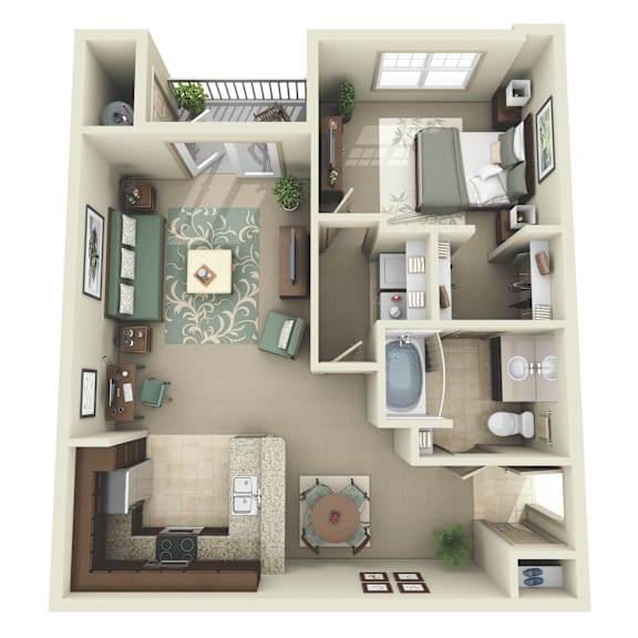 1Bed 1Bath at Broadstreet at EastChase Apartments, Alabama
