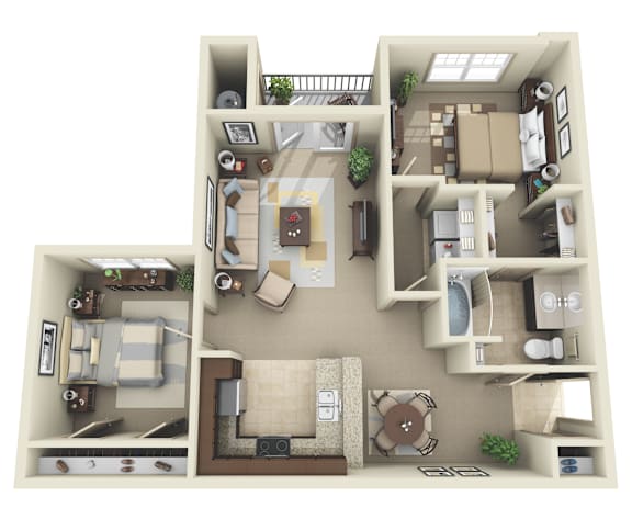 2Bed 2Bath at Broadstreet at EastChase Apartments, Alabama, 36117