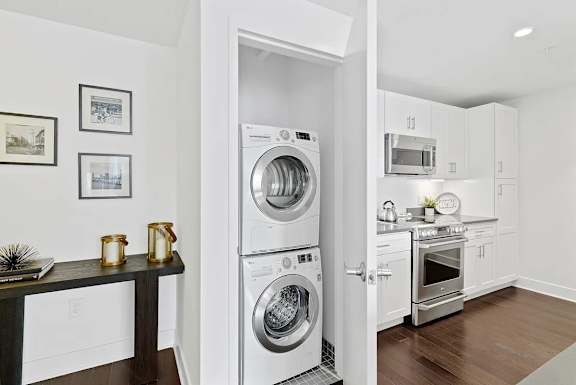 Washer and Dryer at 65 Bay Street Apartments in Downtown Jersey City, NJ