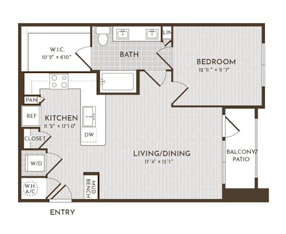 1Bed 1Bath_A at Alys Crossing Apartments Apartments, Cypress, TX 77433