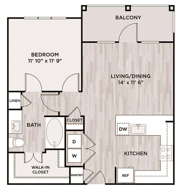 1BR 1BA_723 SF at Fifty02 Westover Hills, San Antonio, Texas