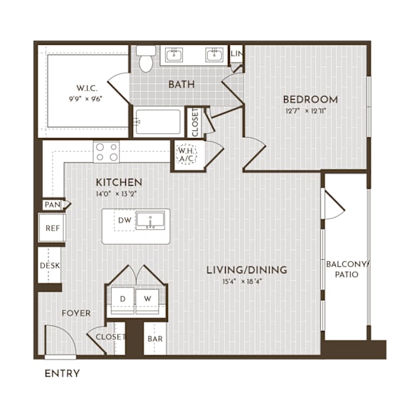 1Bed 1Bath_D at Alys Crossing Apartments, Cypress, Texas