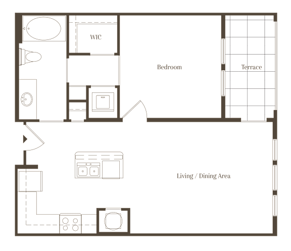 Addison Classic 1Bed 1Bath at The Addison, Baton Rouge, 70836