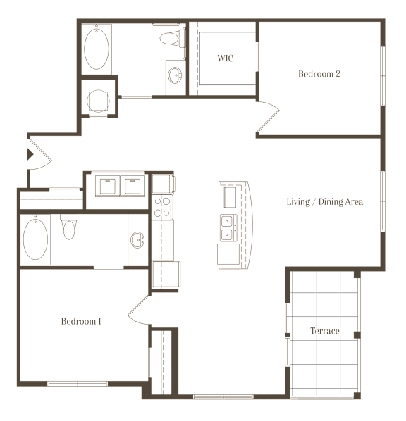Addison Signature 2Bed 2Bath_B at The Addison,Louisiana 70836