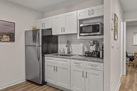Clubhouse Kitchen at Atlantic Pointe Apartments, Atlantic Highlands