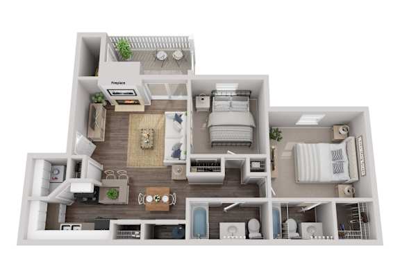 2Bed2Bath at Arbors at Natchez Trace Apartments, Ridgeland, Mississippi