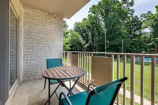 Patio at Annapolis Roads Apartments in Annapolis, MD