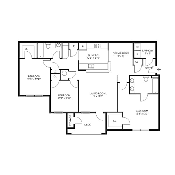 3 bed 2 bath at Ansley Walk, Lafayette