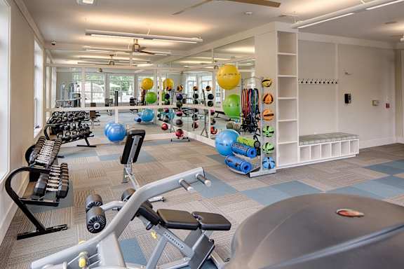 Fitness Center at Capital Creek at Heritage Apartments in Heritage, Wake Forest, NC