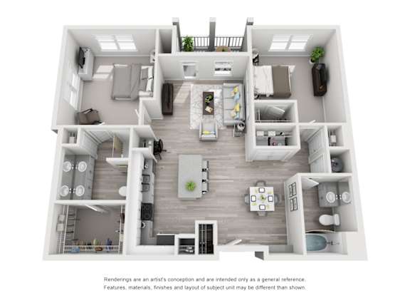2Bed 2Bath-A at Capital Creek at Heritage Apartments,Wake Forest, NC 27587
