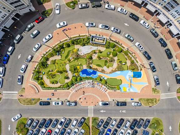 Aerial View of a Park at Pier Village Apartments, Long Branch, 07740