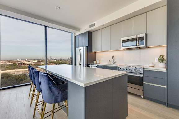 Open Kitchen at Eastline Residences Apartments, Dallas, 75206
