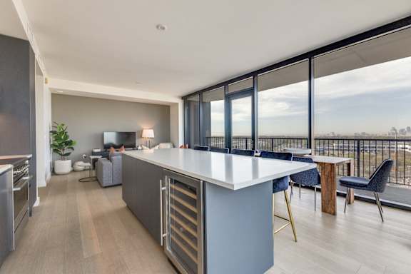 Kitchen Space at Eastline Residences Apartments, Dallas, Texas