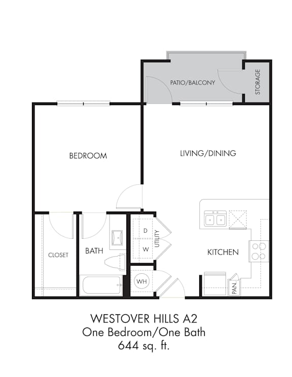 1 bed 1 bath A at Estraya Westover Hills, San Antonio, 78251