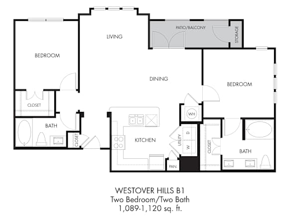 2 bed 2 bath A at Estraya Westover Hills, Texas
