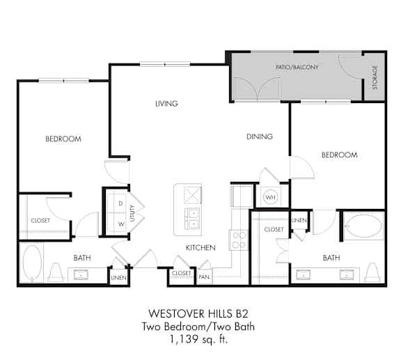 2 bed 2 bath B at Estraya Westover Hills, San Antonio, TX