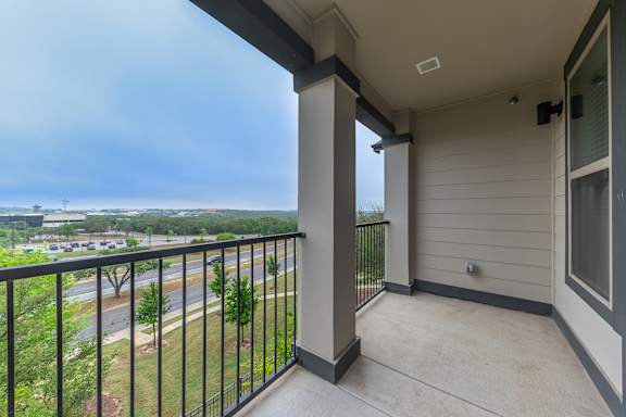 Balcony at Fifty02 Westover Hills Apartments in San Antonio, TX