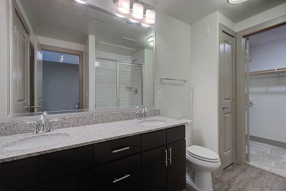Bathroom at Fifty02 Westover Hills Apartments in San Antonio, TX