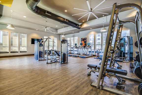 Fitness Center at Fifty02 Westover Hills Apartments in San Antonio, TX