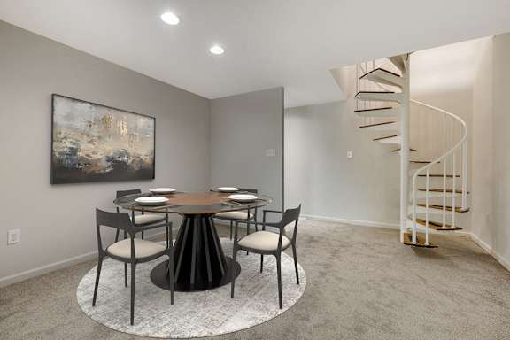 Dining Area at The Greens at Columbia Apartments in Columbia, MD