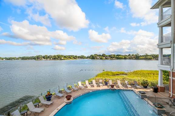 Large Pool View at River House Apartments, Norfolk, Virginia