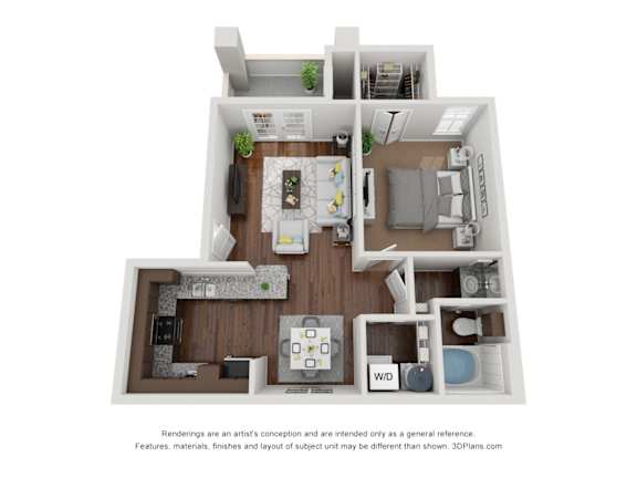 1Bed 1Bath at La Veranda at Polly Lane Apartments,Louisiana 70508