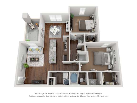2Bed 2Bath at La Veranda at Polly Lane Apartments, Lafayette, LA