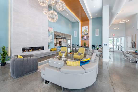 Clubhouse at Lumen Apartments in Hampton, VA