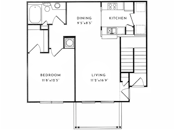 1 BR 1 BA 797 SF at Spotswood Commons, Virginia, 23188