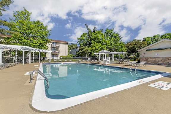 Swimming Pool at Quail Ridge Apartments in Plainsboro, NJ
