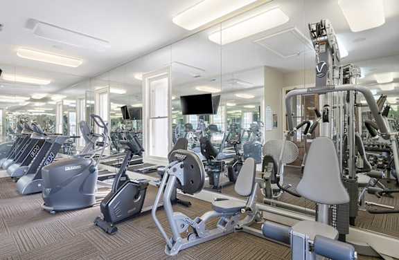 Fitness Center at Reflections at Island Park Apartments in Shreveport, LA