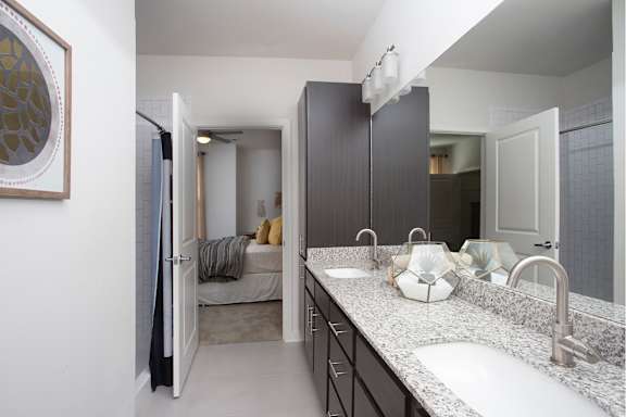 Luxurious Bathroom at Robley Place Apartments in Lafayette, LA