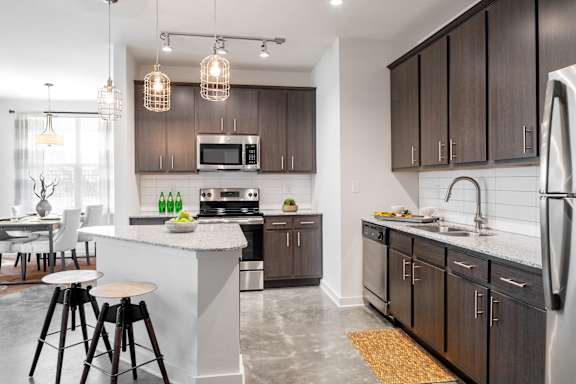Spacious Kitchen at Robley Place Apartments in Lafayette, LA