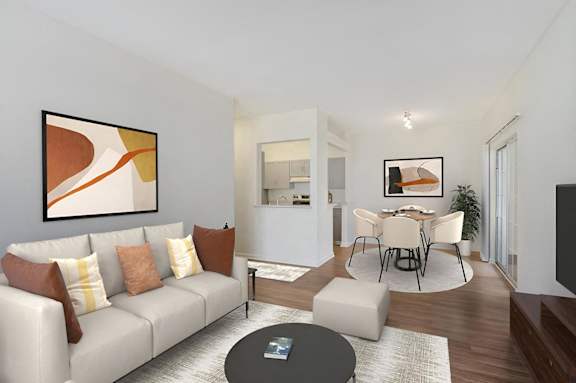Living Area at Spotswood Commons Apartments in Williamsburg, VA