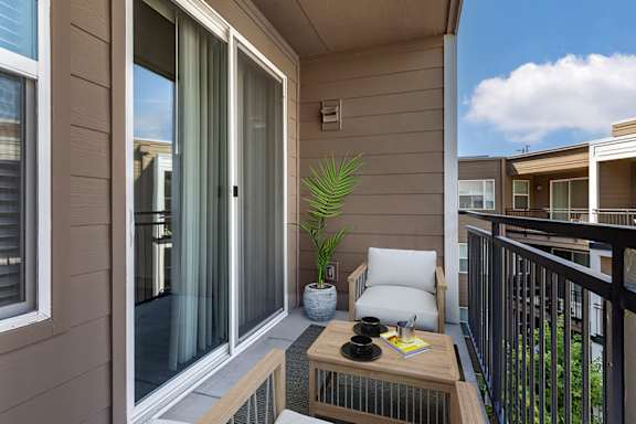 Large Balcony at The Cosmopolitan Apartments, Tulsa, Oklahoma