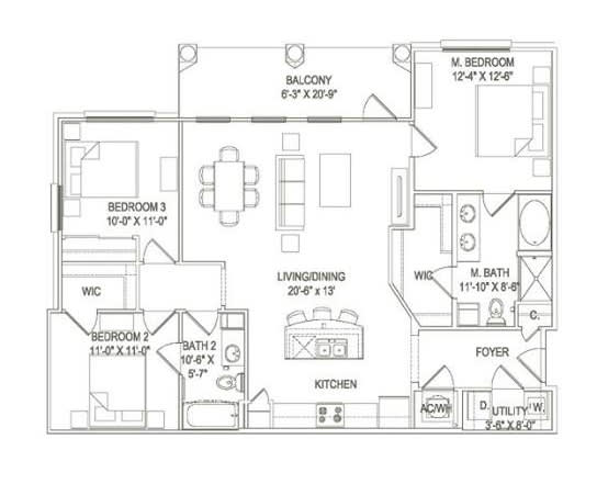 3 bed 2 bath at Robley Place, Lafayette, Louisiana