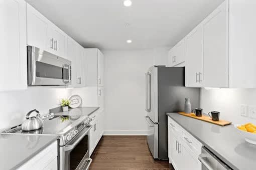 Spacious Kitchen at 65 Bay Street Apartments in Downtown Jersey City, NJ