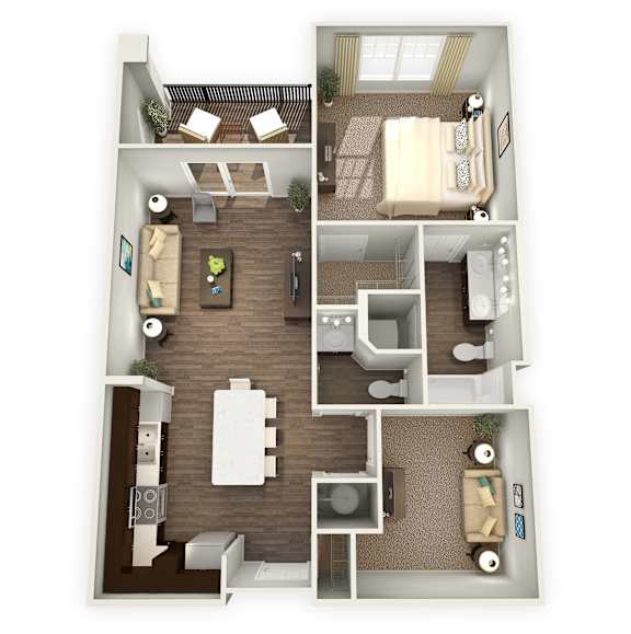 1Bed 1Bath_C at Waterstone at Hamburg Apartments, Lexington
