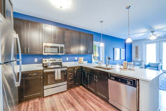Spacious Kitchen at Waterstone at Hamburg Apartments in Lexington, KY