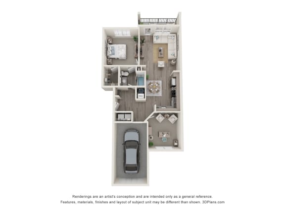 a 1 bedroom floor plan  villas at spring creek