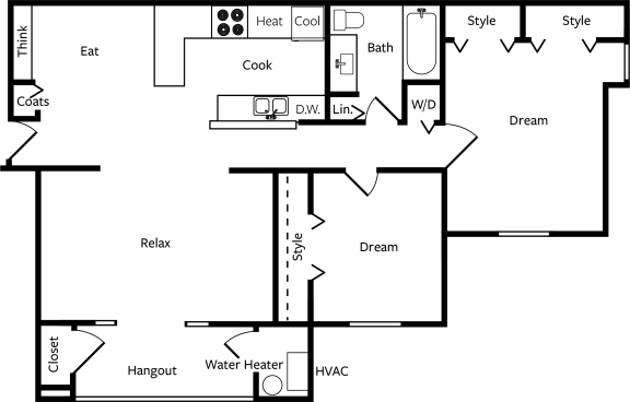 2 BED/1 BATH BALCONY Apartment at Timber Ridge Apartments in Wyoming, MI