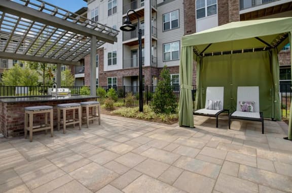 Outdoor cabana at Apartments @ Eleven240, NC