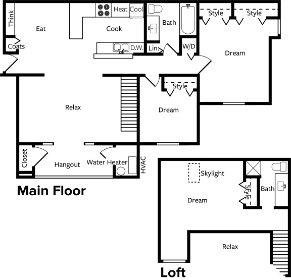 3 BED/ 1.75 BATH LOFT & BALCONY apartments at Timber Ridge Apartments in Wyoming, MI