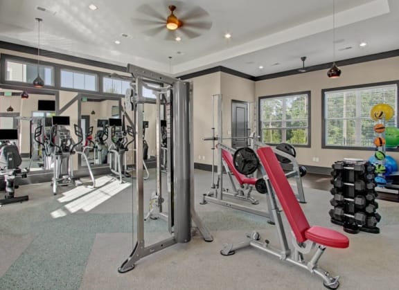 Fitness Center, York Woods at Lake Murray Apartment Homes, Columbia, 29212